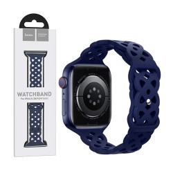 Hoco Silicone Hollow Bracelet WA09 for iWatch (42/44/45/49mm) Dark Blue Hoco Silicone Hollow Bracelet WA09 for iWatch (42/44/45/49mm) Dark Blue